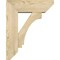 Ekena Millwork Imperial Slat Rough Sawn Bracket w/ Offset Brace, Douglas Fir, 6"W x 16"D x 20"H BKT0604X16X20IMP06RDF - alternate 4
